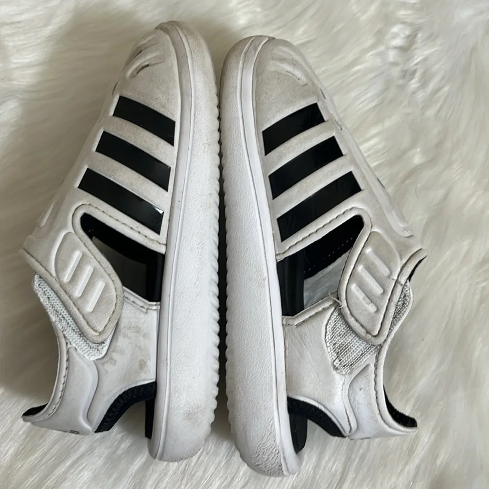 Adidas Black White Sandals
